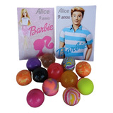  Barbie E Ken Lembrancinha De Festa Bolinhas Pula Pula 30pçs