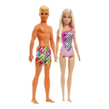 Barbie E Ken Praia Barbie E Ken Mattel Bdh12