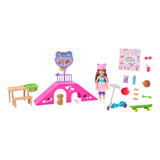Barbie Family Chelsea Pista De Patinação Hjy35 Mattel