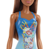 Barbie Fashion Negra Vestido Roxo Borboletas Menina Presente