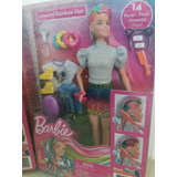 Barbie Fashionista Leopard Rainbow Hair Loira