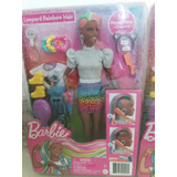 Barbie Fashionista Leopard Rainbow Hair