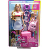 Barbie Malibu Viajante Com Acessorios Mattel
