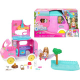 Barbie Mattel Conjunto Chelsea Trailer De Acampamento 2 Em 1