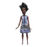 Barbie Negra Fashionistas Blue Brocade Coleção