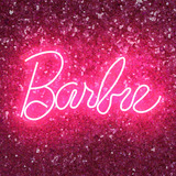 Barbie Neon Led Escrita Marca Painel