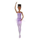 Barbie Profissões Bailarina Roupa Roxa -