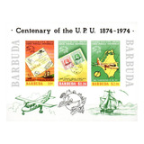 Barbuda - Centenário Da Upu - 1974 - Bloco C4