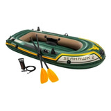 Barco Bote Inflável Seahawk 200 Kg Par De Remos Bomba Intex