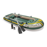 Barco Bote Inflável Seahawk 4 P/ 4-5 Pessoas - 400kg Intex