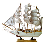 Barco Pesqueiro Decorativo 33 Cm -