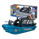 Barco Thunder Commando Brinquedo Para Piscina Flutua Na Água