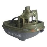 Barquinho Da Marinha Brinquedo Patrulha De Combate Jorani Cor Verde C/ Cinza