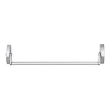 Barra Anti-panico 1 Ponto Travamento Push Prata Soprano