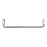 Barra Anti-panico 1 Ponto Travamento Push Prata Soprano