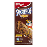 Barra De Cereal Kellogg's Sucrilhos Sabor Chocolate Cobertura Chocolate 20 G Pacote X 3