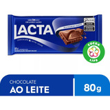 Barra De Chocolate Ao Leite 80g