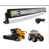 Barra De Led 133cm Curva 7d 684w - Suporte Lateral+chicote