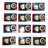 Barra De Ouro 24k-ouro Minas - Coleção Completa Raridade 12g