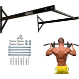 Barra Fixa 1 Metro Parede Para Musculação Pull-up Academia