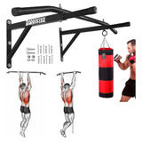 Barra Fixa Completa Com Suporte De Saco Paralela Musculação 