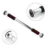 Barra Porta Musculação Exercicio Flexão Fitness Fixa Treino Cor Vermelho