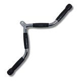Barra Triceps Curvada Cromada Pegada Emborrachada