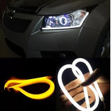 Barra Tubo Led 60cm Com Seta Farol Lanterna Peugeot 408