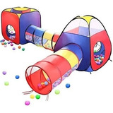 Barraca 4 Em 1 Cabana Toca Túnel Infantil Criança 10x S Juro