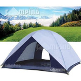 Barraca Acampamento Camping Dome 6 Pessoas 3,00 X 3,00 X 1,80m Ntk Impermeável 1800mm De Coluna D'água