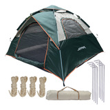 Barraca De Camping Joyfox Para 3-4 Pessoas Automática Com 2 Portas E 2 Janelas, Tenda De Acampamento Pop-up Instantânea Barraca De Cúpula