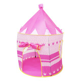 Barraca Infantil Castelo Toca Dobrável Cabana Menina Rosa
