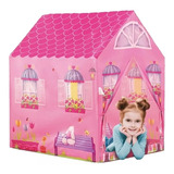 Barraca Infantil Minha Casinha Rosa Dobrável Grande Menina