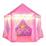 Barraca Infantil Tenda Cabana Castelo Princesas C/ Luzes Led
