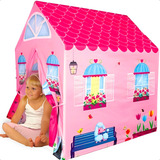 Barraca Infantil Tenda Toca Cabana Menina Rosa Minha Casinha