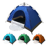 Barraca Monta Sozinha Camping 4 Pessoas Dobrável Automática