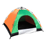 Barraca Pop Up 2x2m: Montagem Automática, Resistente À Água Cor Laranja/verde