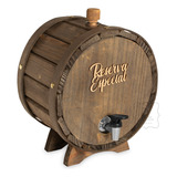 Barrica Pingômetro 01 Litro Exclusivo Revestido De Madeira