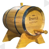 Barril Carvalho Europeu Cachaça 5l Personalizamos Com Nome