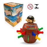 Barril Pula Pirata Brinquedo Jogo Infantil Diversão Com Nota
