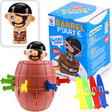 Barril Pula Pirata Jogo De Mesa Brinquedo Infantil Divertido