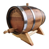 Barril Tonel Carvalho 3 Litros Cachaça Pinga Whisky Vinho