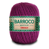 Barroco Maxcolor 6 Fios 400gr Círculo Crochê Tricô Cor Uva