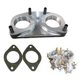 Base / Flange Para Weber 40 44 Idf Com Prisioneiros