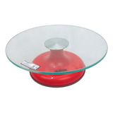 Base Bailarina Vidro Ba-0539 Ferimte Cor Vermelho