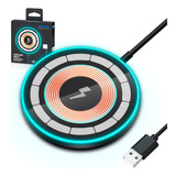 Base Carregador Por Indução Sem Fio Qi Exbom Usb Celular