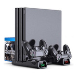 Base Cooler Vertical Ps4 Fat Slim Pró Carregador Controle