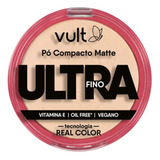 Base De Maquiagem Em Pó Compacto Vult Pó Compacto Matte Ultrafino - Vult Pó Compacto Matte Ultrafino - Vult Pó Compacto Matte Ultrafino - Vult Tom V420 - 9g