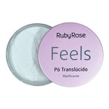 Base De Maquiagem Pó Ruby Rose Feels Translúcido Matificante