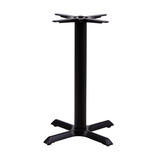 Base De Mesa Preta Em Aço Para Tampos De Até 100cm Or 2205